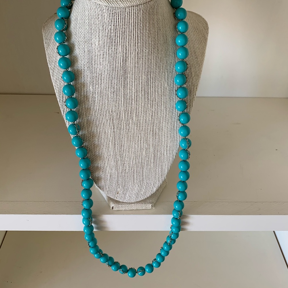 Banana  Republic  Beaded Necklace in Turquo…